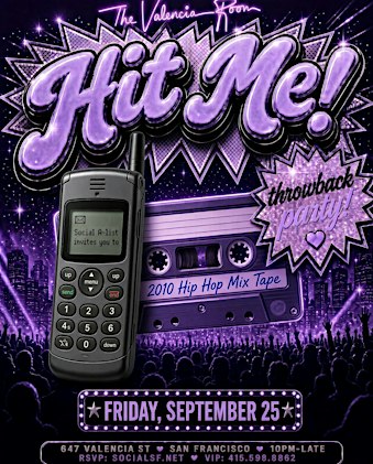 HIT ME Throwback Party 9.25