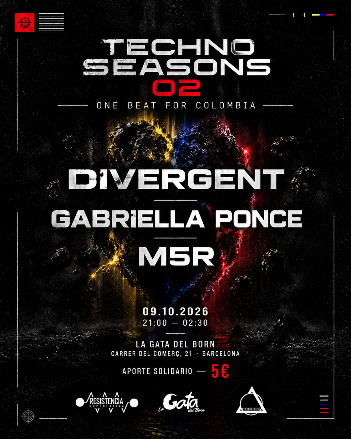 TECHNO SEASONS 02 - ONE BEAT FOR COLOMBIA