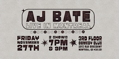 AJ Bate LIVE at 3rd Floor Comedy Club