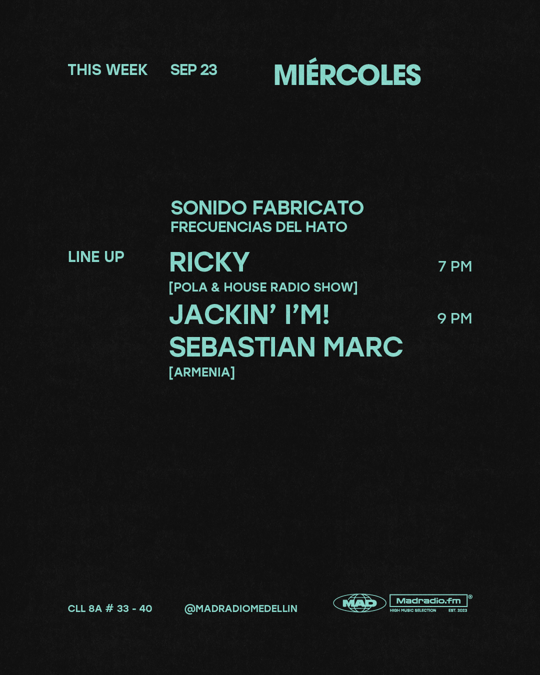 SONIDO FABRICATO: RICKY / JACKIN' I'M! / SEBASTIAN MARC