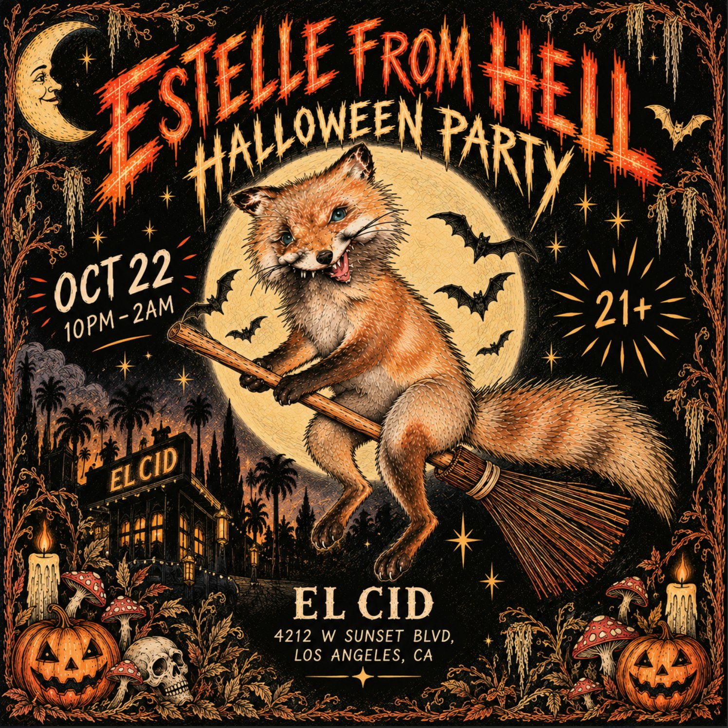 Estelle From Hell Halloween Party