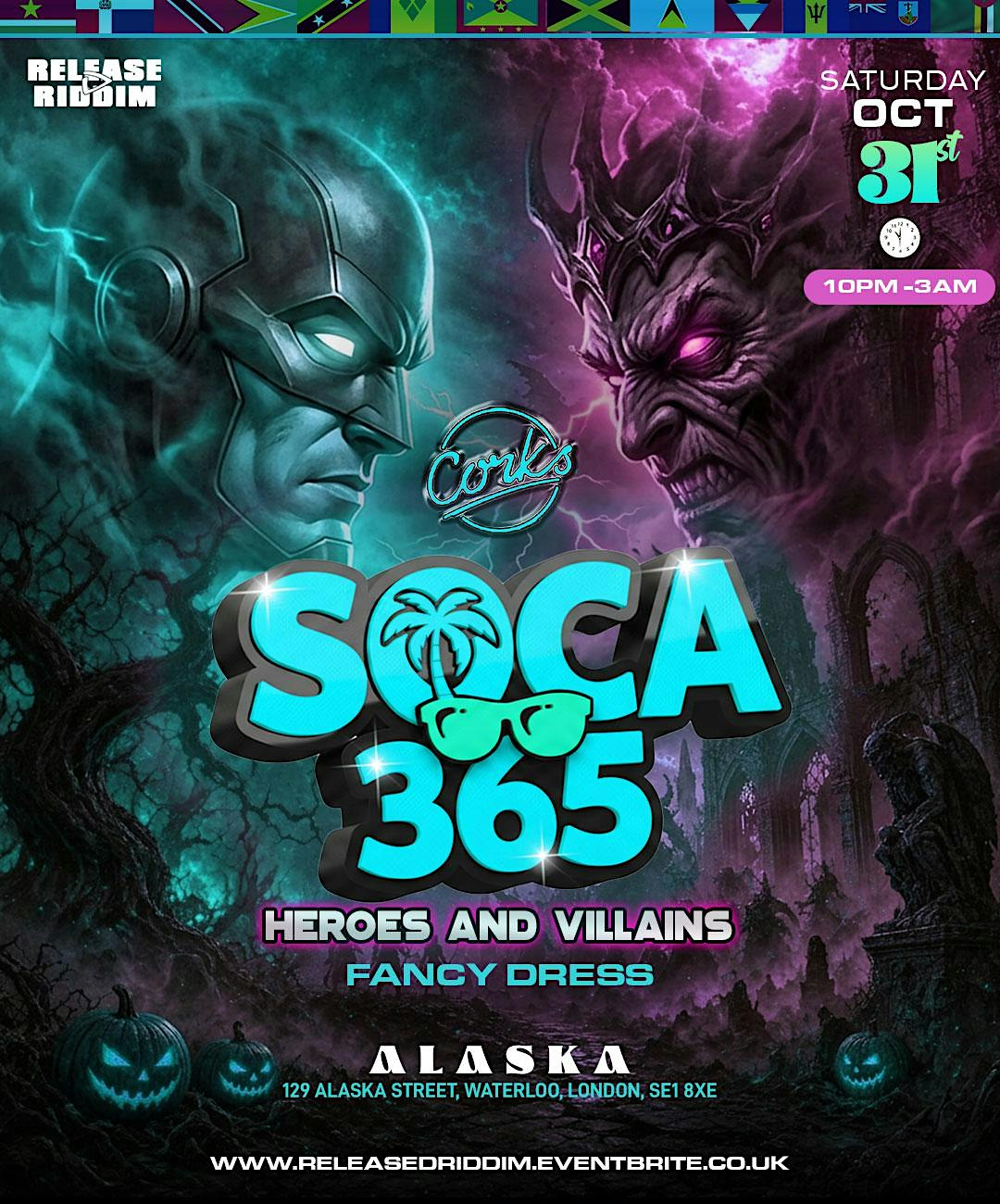 SOCA 365 - Heroes & Villains Fancy Dress - Corks Edition