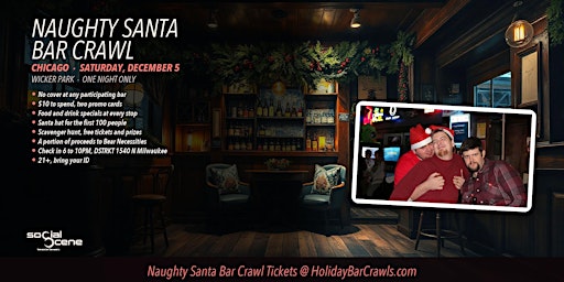 Chicago Wicker Park Naughty Santa Bar Crawl