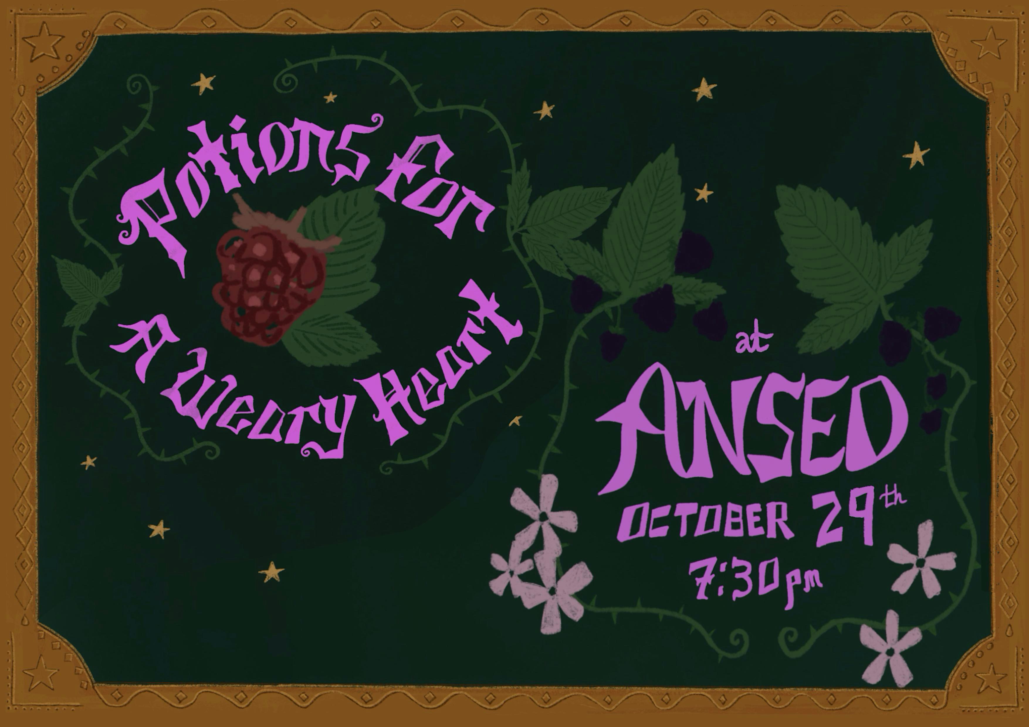 Potions For A Weary Heart - a night of witchy music for Samhain