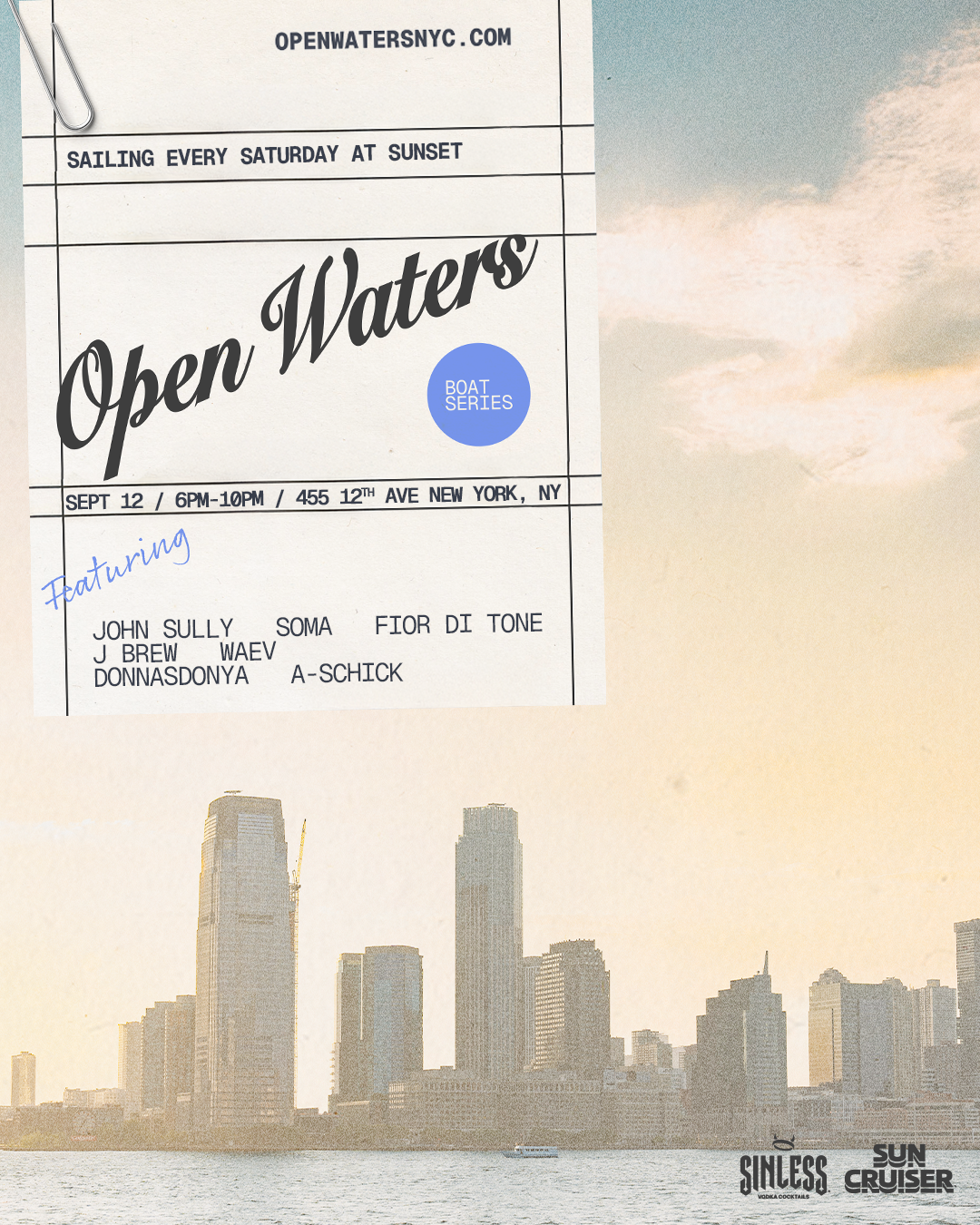 Open Waters Sunset Boat Series - 09.12