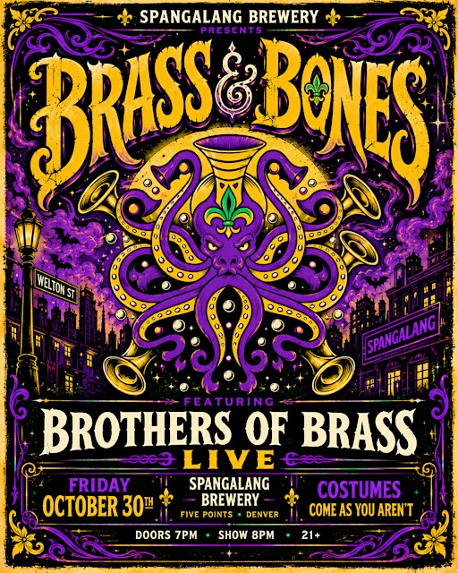 Brass & Bones: A Spangalang Halloween Party featuring Brothers of Brass