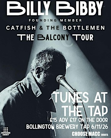 Tunes at the Tap Billy Bibby founding member of Catfish & the Bottlemen