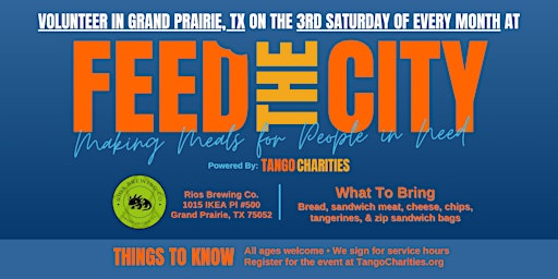 Feed The City Grand Prairie: Making Meals for People In Need