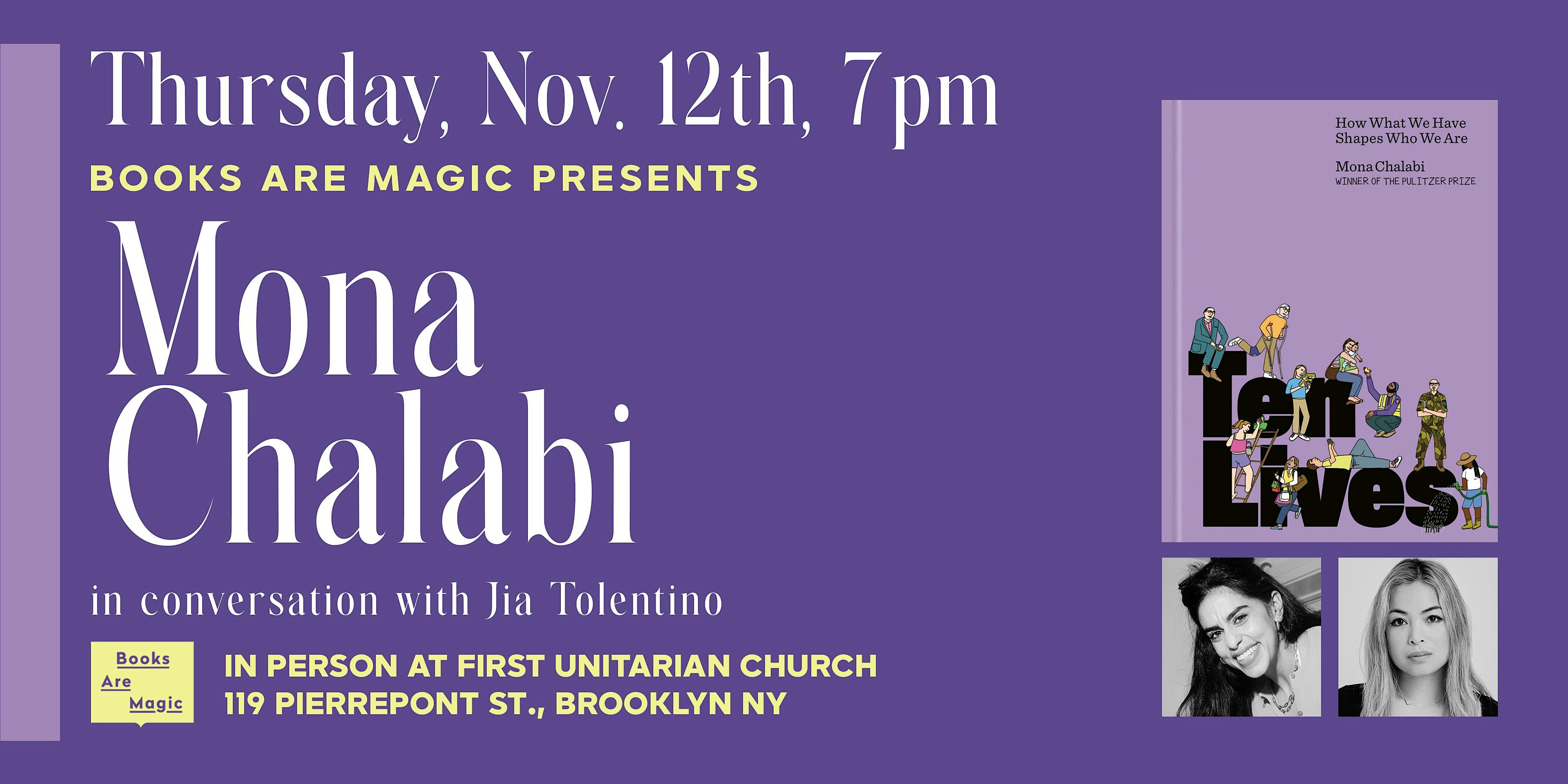 Offsite: Mona Chalabi: Ten Lives w/ Jia Tolentino