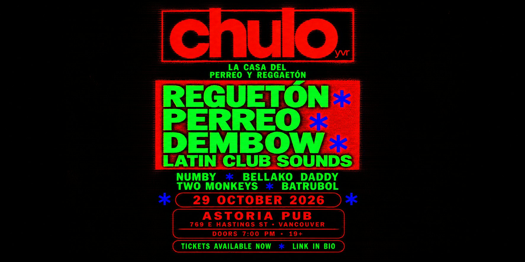 CHULO Vancouver — Halloween Edition