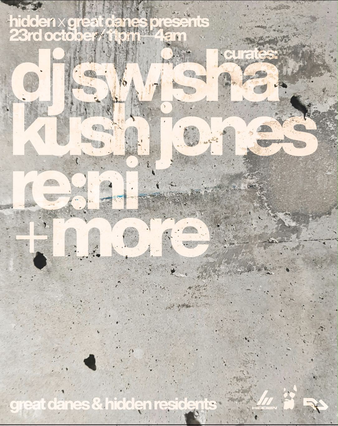 Hidden x GD's Pres DJ SWISHA, Kush Jones, re:ni