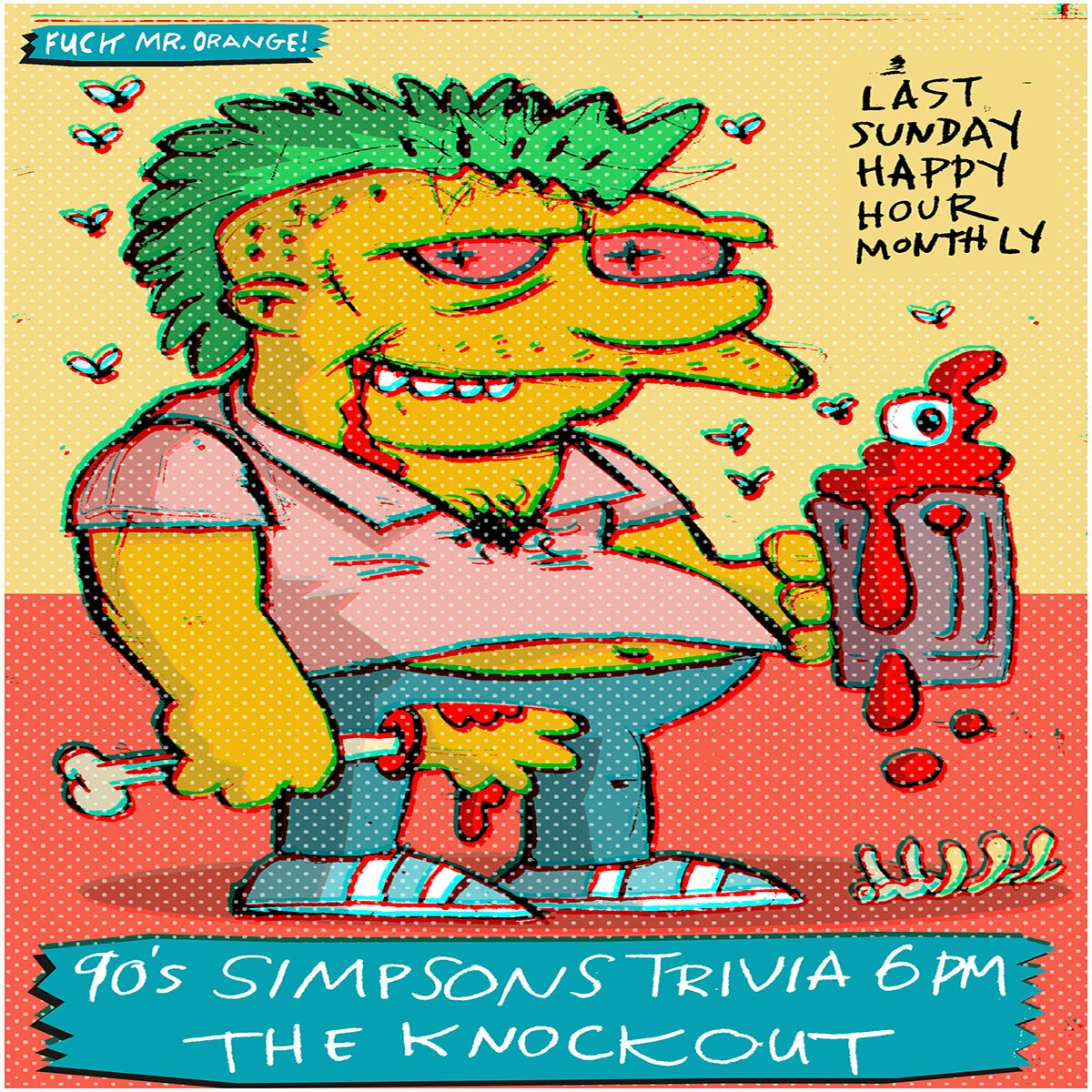 THE 90s SIMPSON’S TRIVIA HAPPY HOUR!