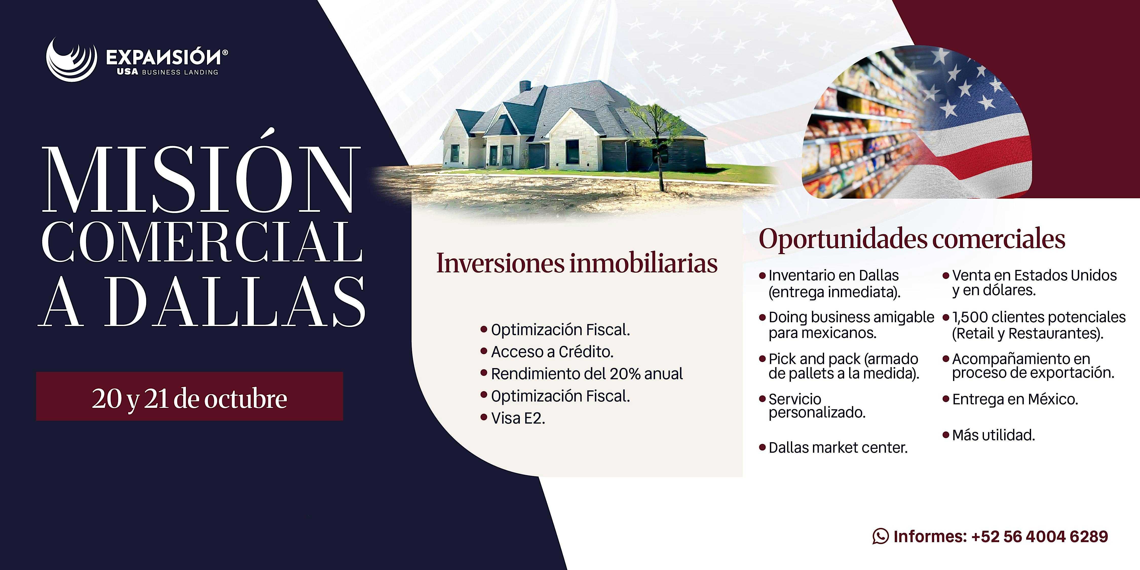 MISIÓN COMERCIAL A DALLAS