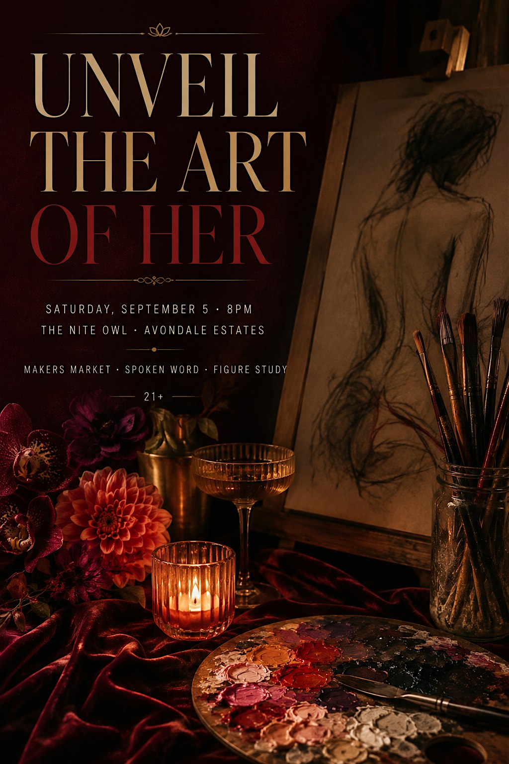 Unveil the Art of Her: An Evening of Makers, Poetry, and Figure Painting