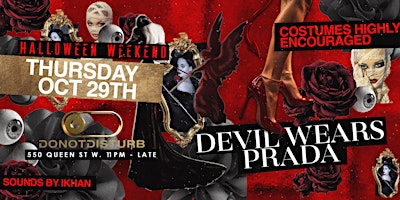 THE DEVIL WEARS PRADA — OCT 29TH @ DND TORONTO