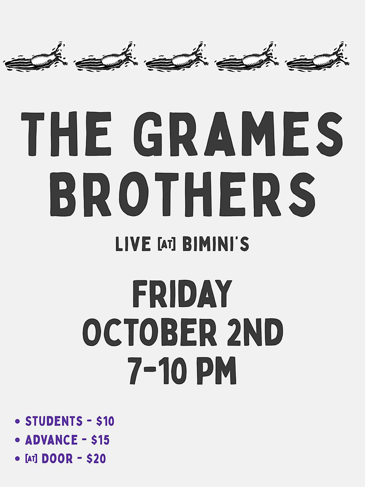 Grames Brothers Live Music  at Biminis