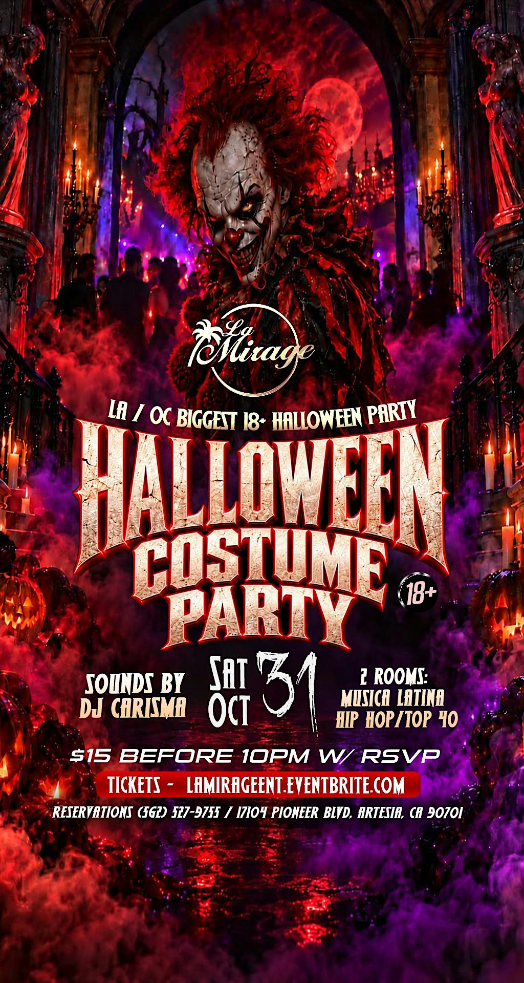 La Mirage Nightclub 18+ | HALLOWEEN NIGHT SATURDAY October 31