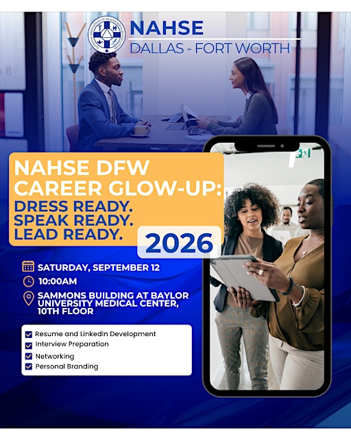 NAHSE DFW Presents: Career Glow-Up