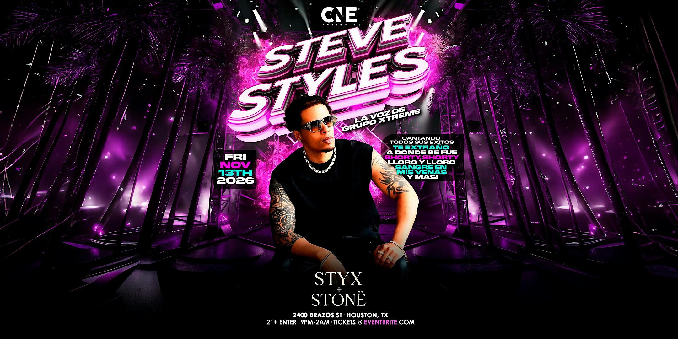 Steve Styles La Voz De Grupo Xtreme Live in Houston