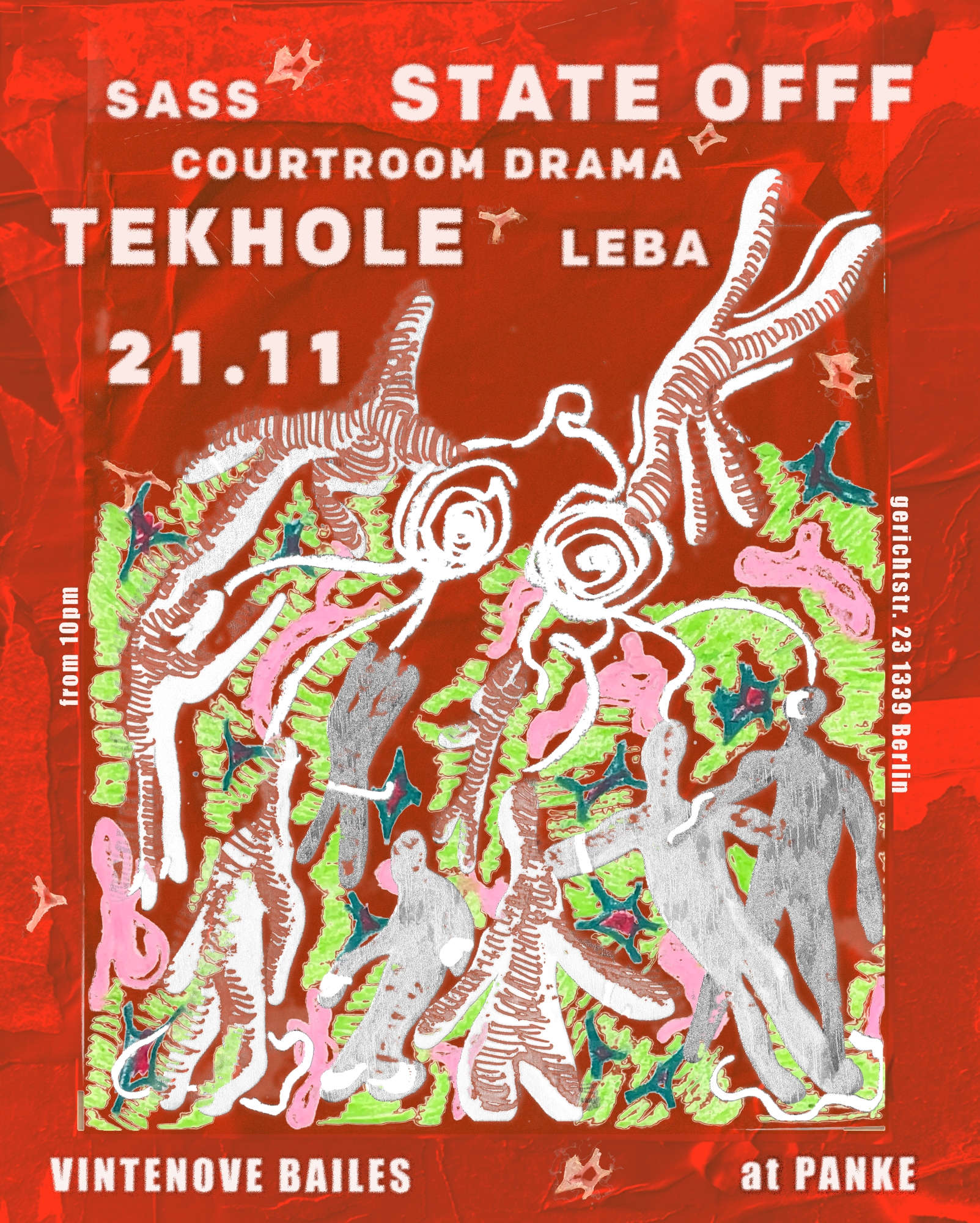 VINTENOVE BAILES invites State OFFF + Tekhole •.¸