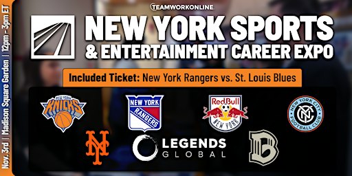 New York Sports & Entertainment Career Expo hosted by MSG Sports