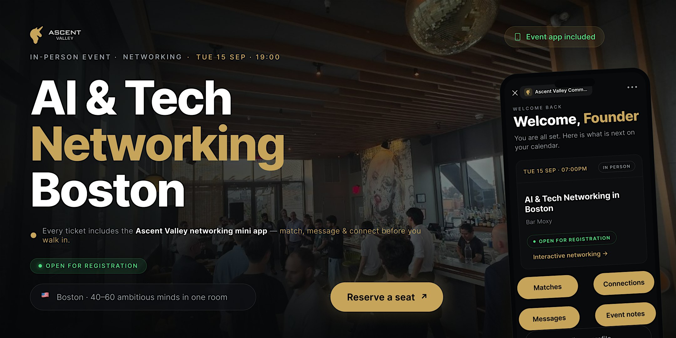 AI & Tech Networking Event in Boston by Ascent Valley