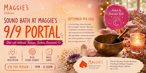 Sound Bath at Maggie's Oldham