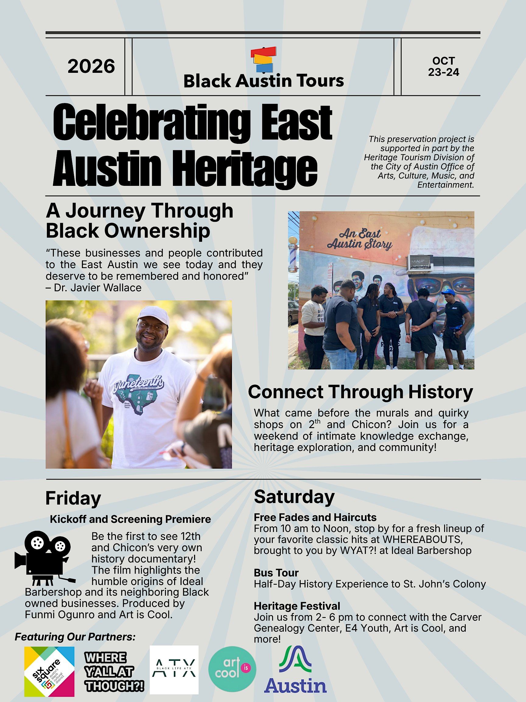 Black Austin Tours- 1914 East Heritage Weekend Celebration
