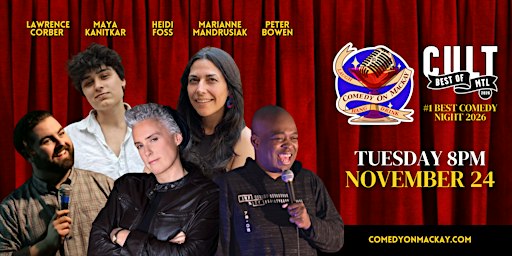 Tuesday Night Stand-Up Comedy Montreal | Comedy on Mackay Turns TWO!