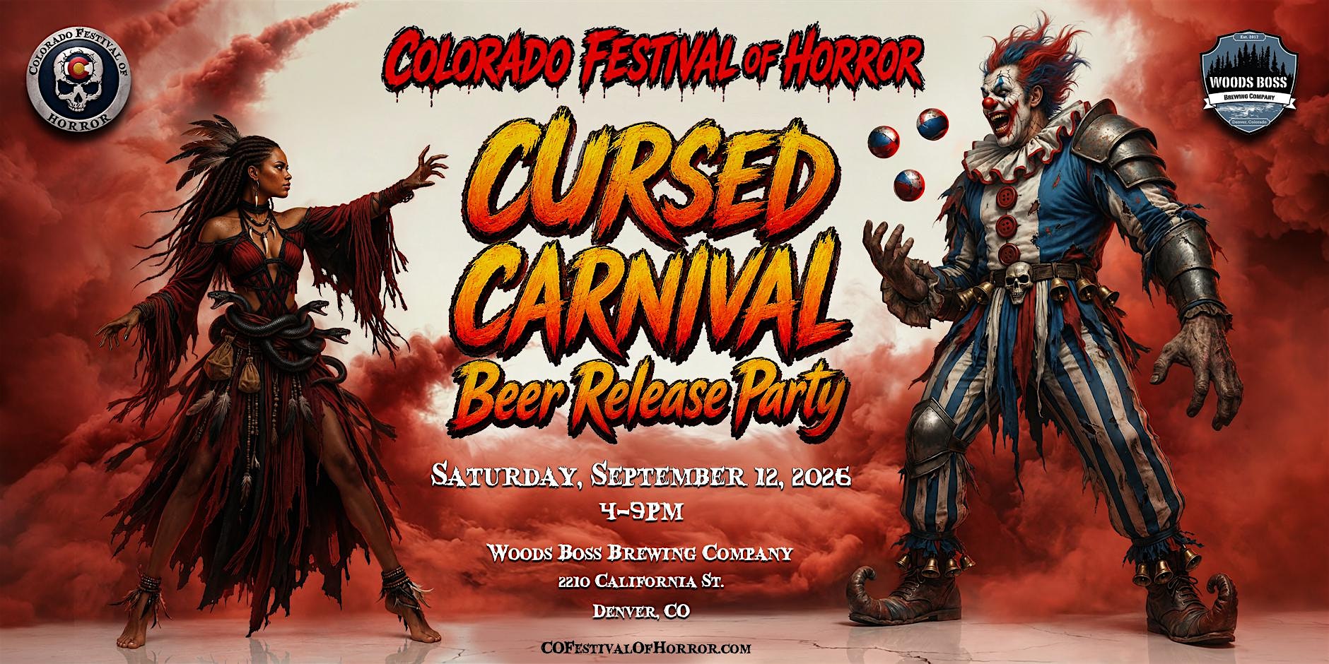 COFOH & Woods Boss Brewery Cursed Carnival Beer Release Party (FREE event)!