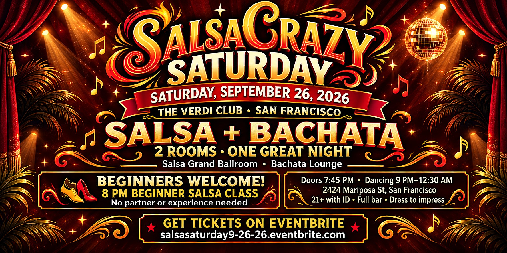 SalsaCrazy Saturday - SF's Hottest Dance Lessons and Salsa Bachata Dancing