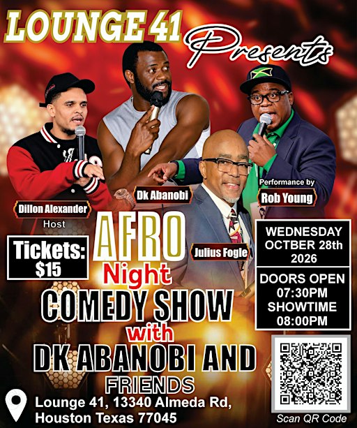 Afro Night Comedy show with Dk Abanobi and Friends