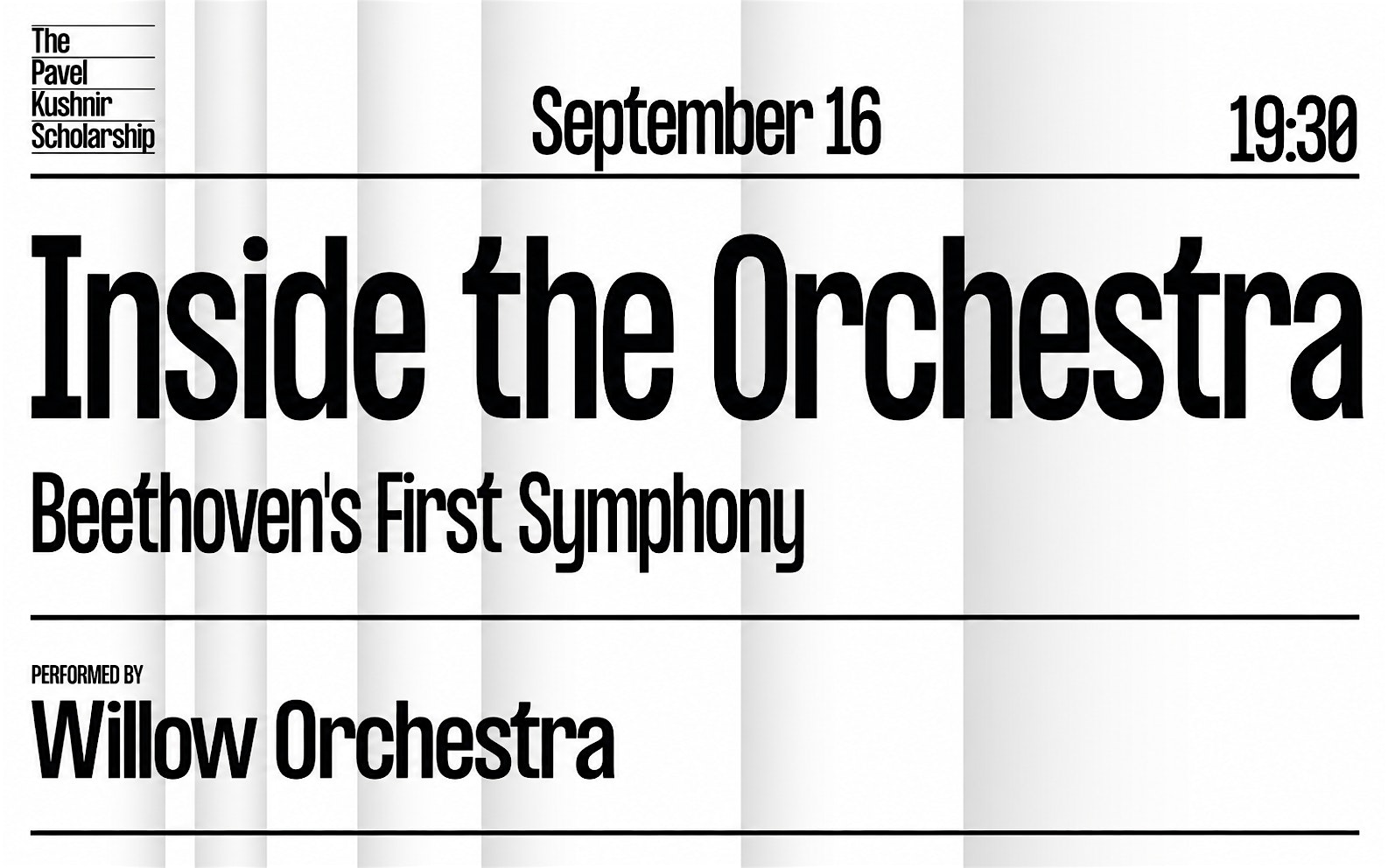 INSIDE THE ORCHESTRA  Beethoven’s First Symphony