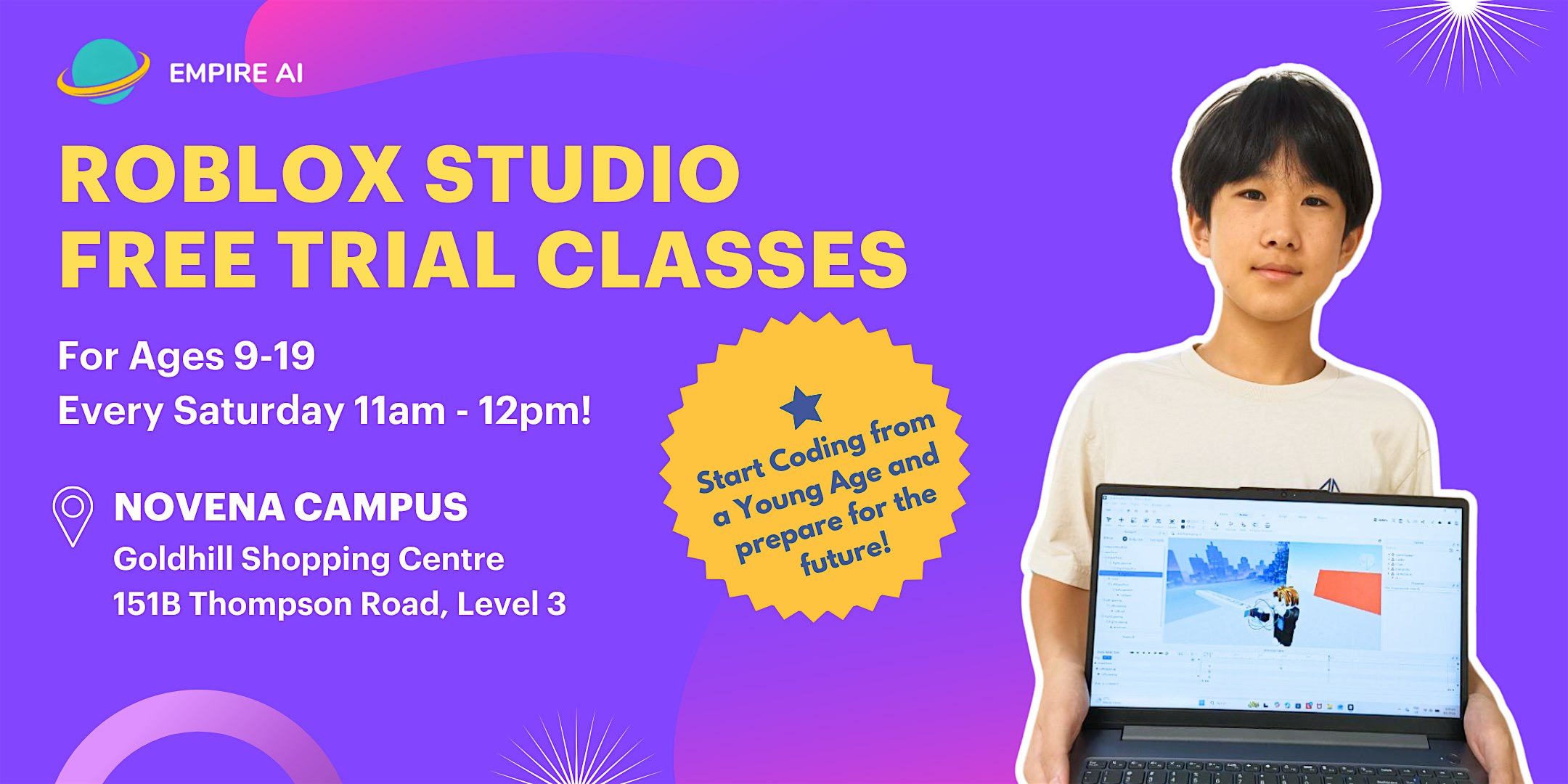 Coding School for Kids Near Me: Roblox Coding Trial Classes (Ages 9–19)