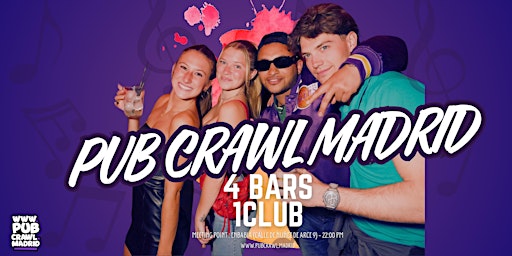 Pub Crawl Madrid:Bars, Welcome Shots &Club Entry