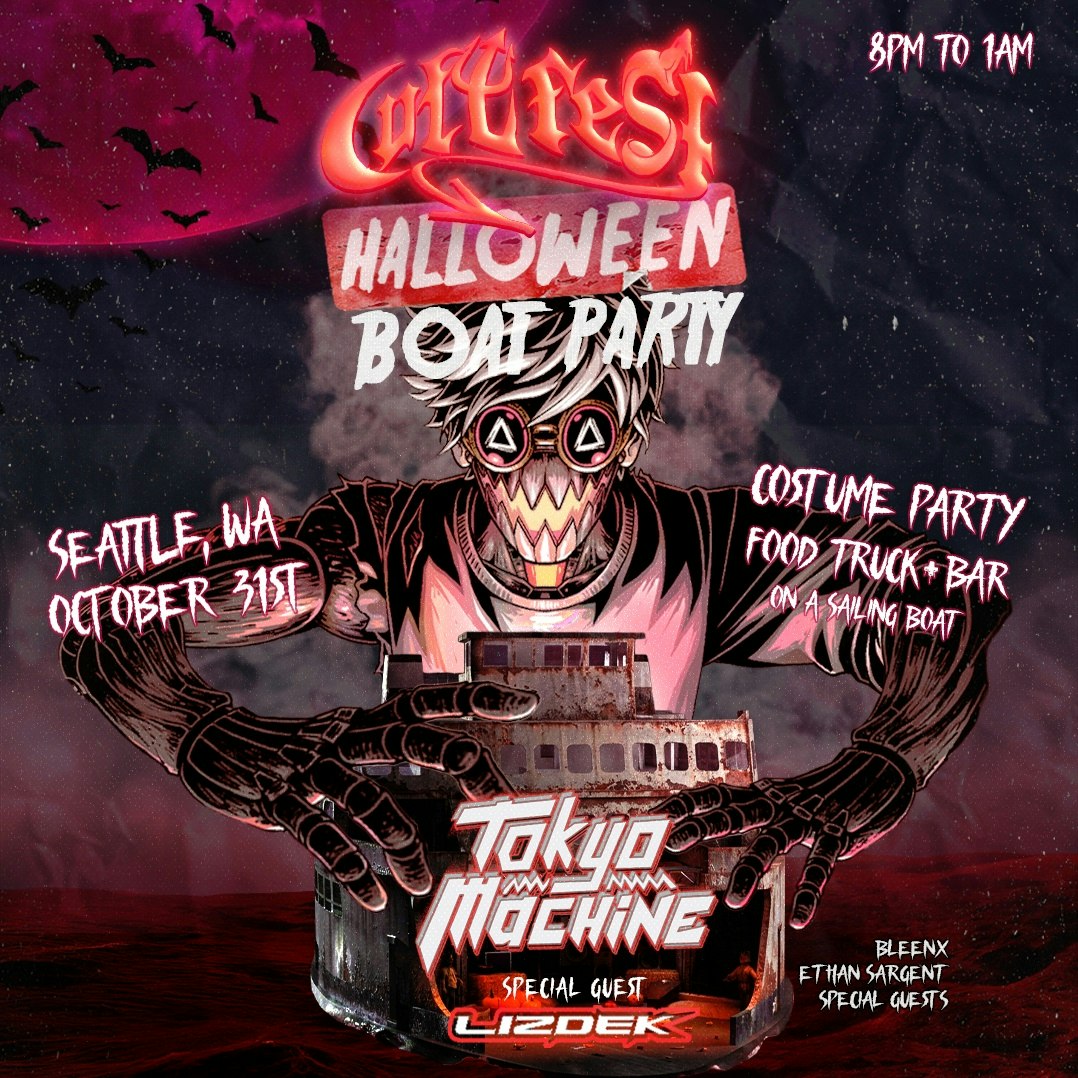 Halloween Boat Party with Tokyo Machine by CultFest