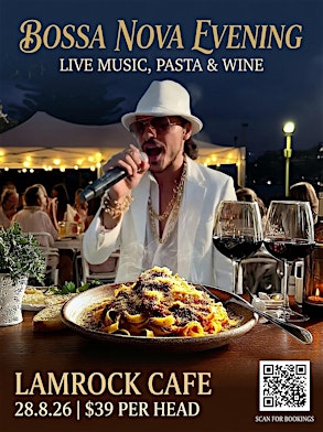 Bossa Nova Evening with Pasta and Wine back by popular demand