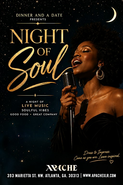 Dinner and A Date: A Night Of Soul Live Music Show