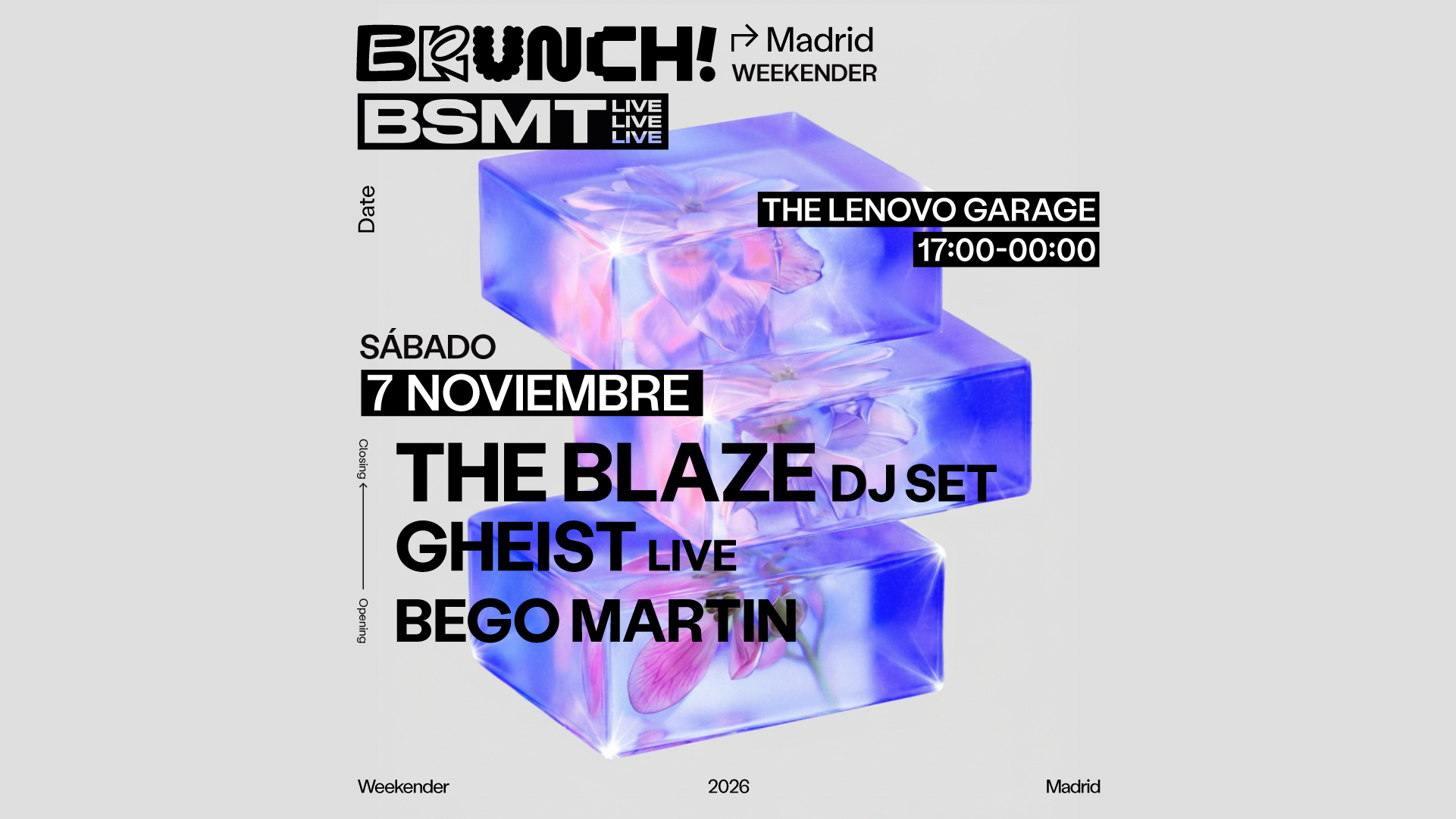 Brunch Electronik Madrid x BSMT LIVE 07.11 - The Blaze (DJ Set)