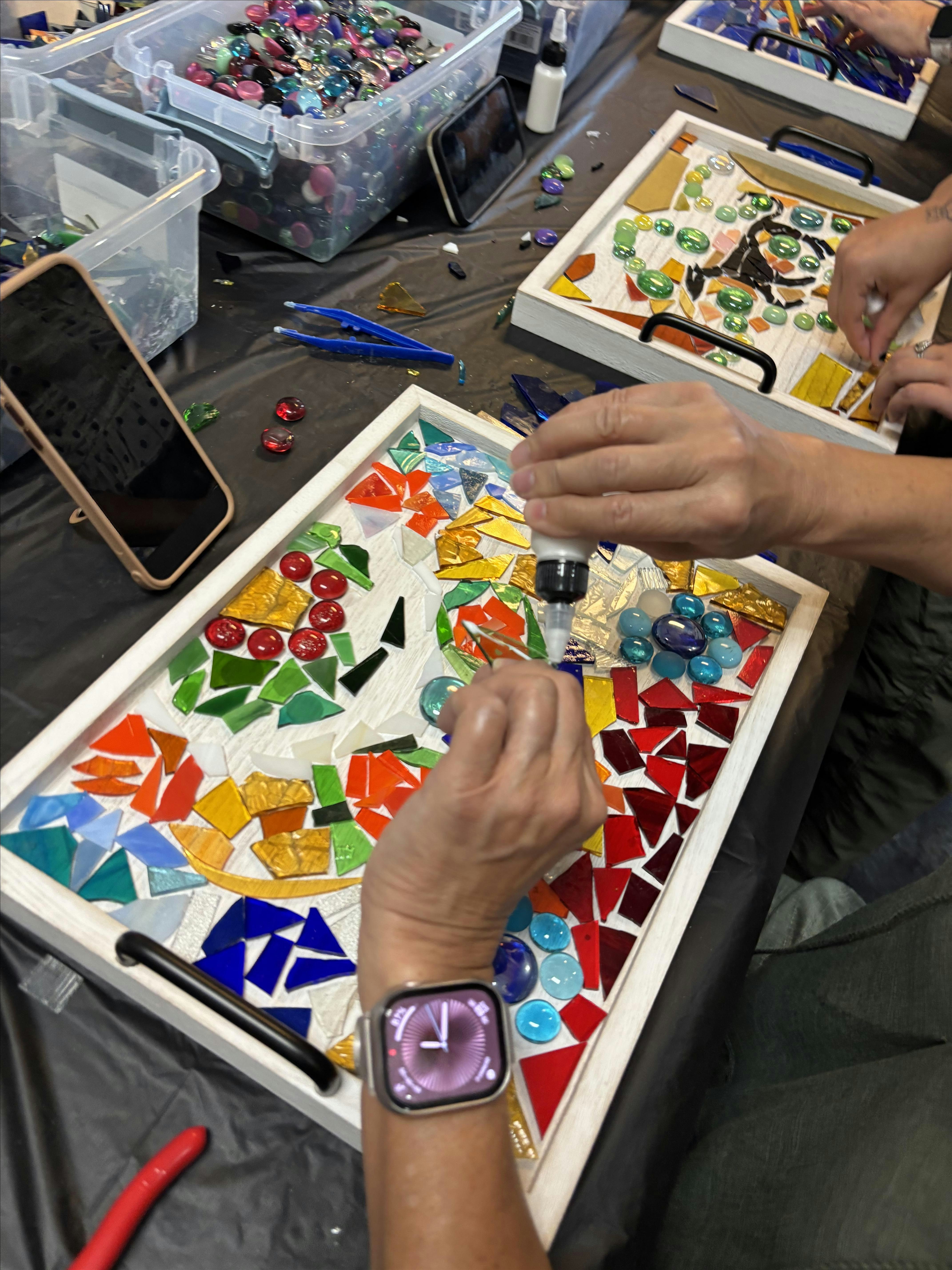 Mosaic Tray Workshop at Dwellings in Seminole