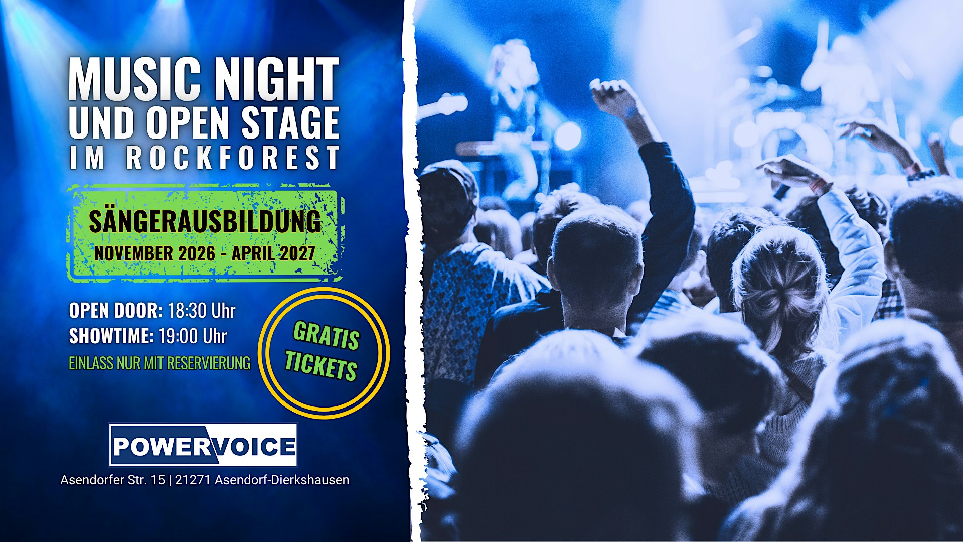 149. MUSIC NIGHT mit Open Stage | SängerInnenausbildung (SIA)