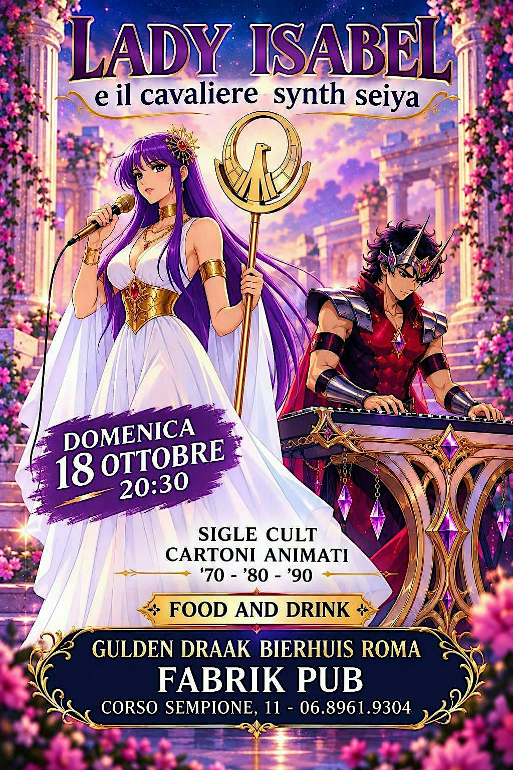 LADY ISABEL e il cavaliere synth seiya