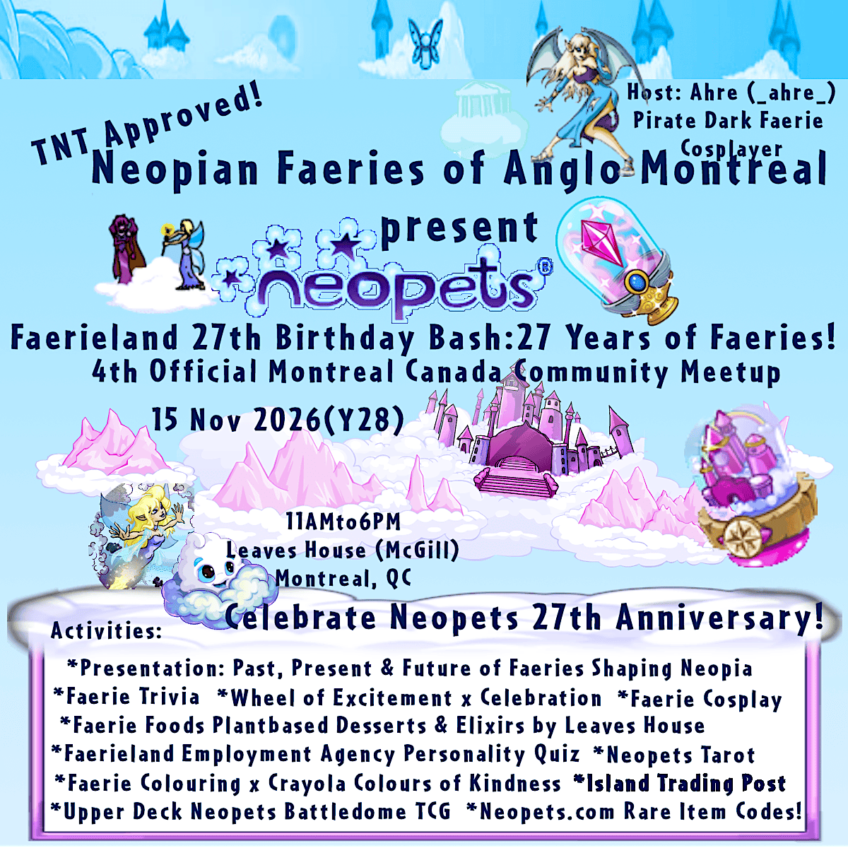Official Neopets Faerieland 27th Birthday Bash: 27 Years of Faeries!