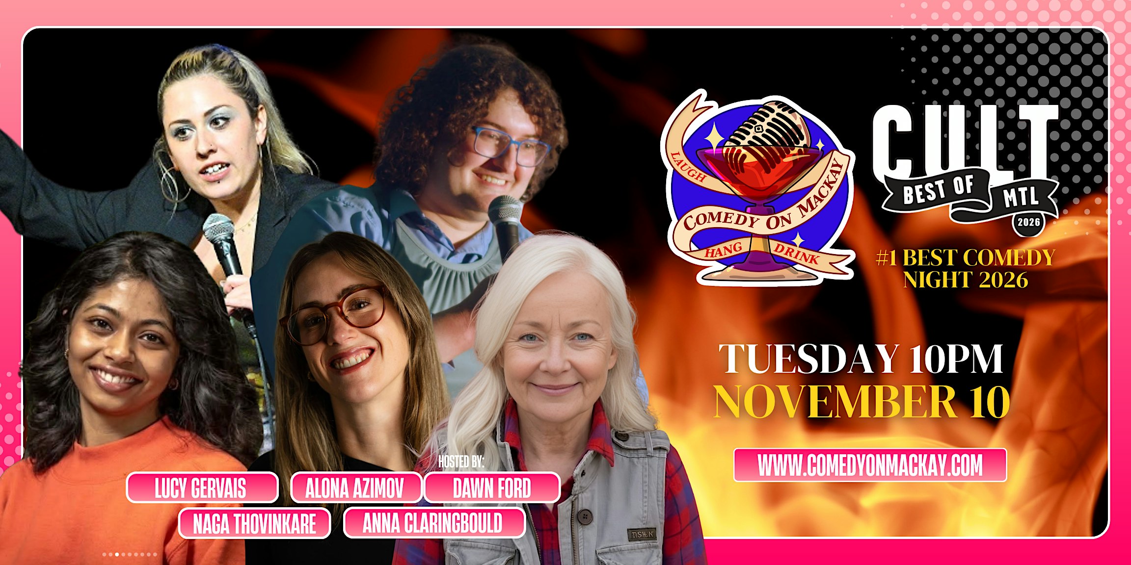 Tuesday Night Stand-Up Comedy Montreal | Comedy on Mackay | #1 Rated Show