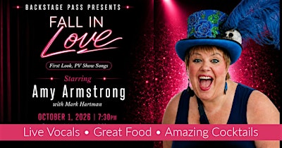 "Fall In Love" An evening with Amy Armstrong