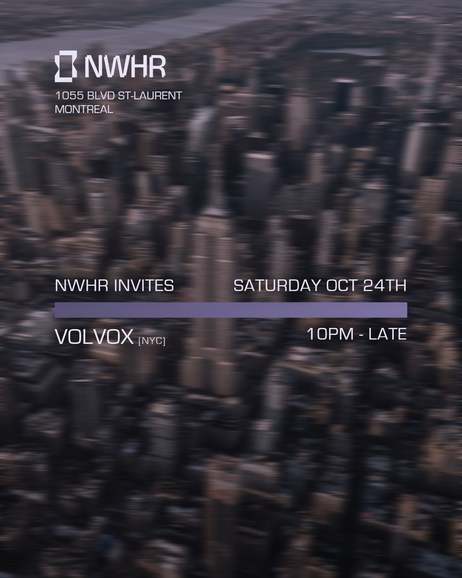 NWHR Invites Volvox [NYC]