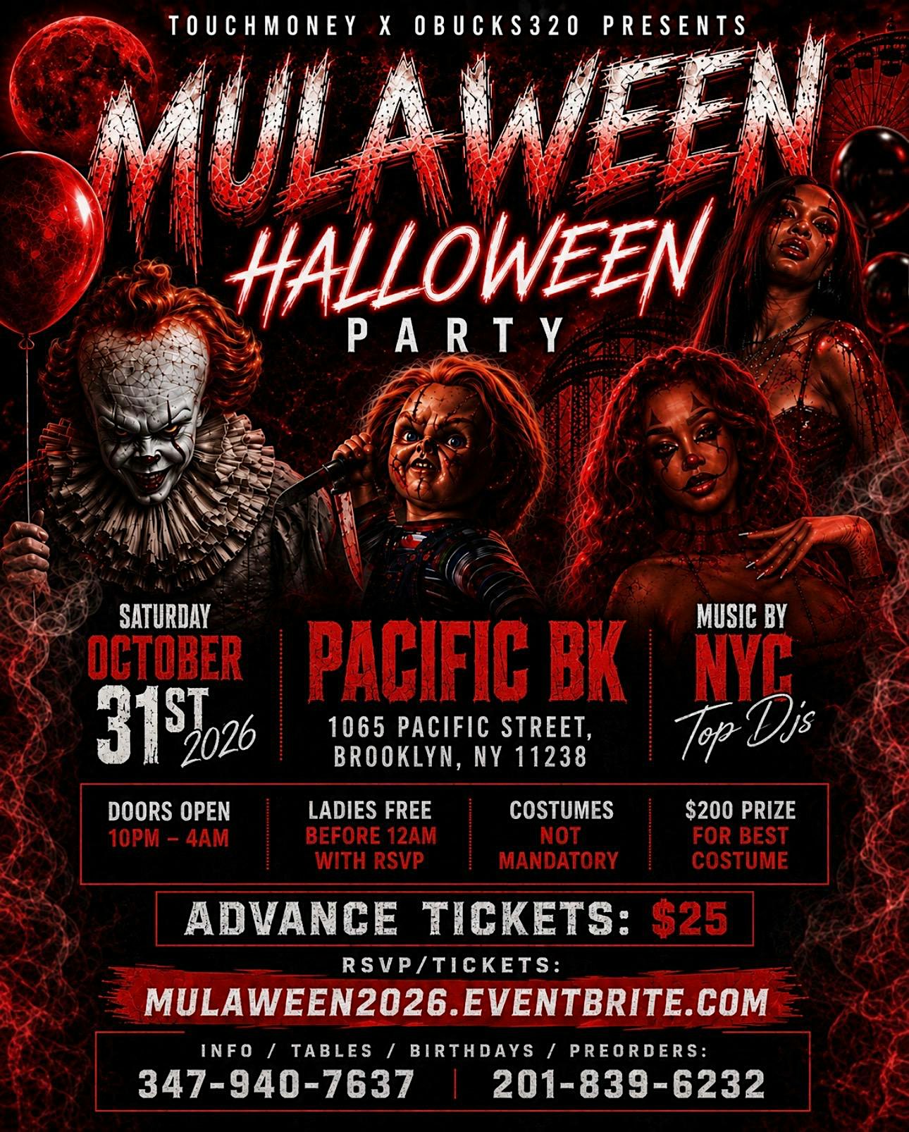 Mulaween 2026 NYC Halloween Party