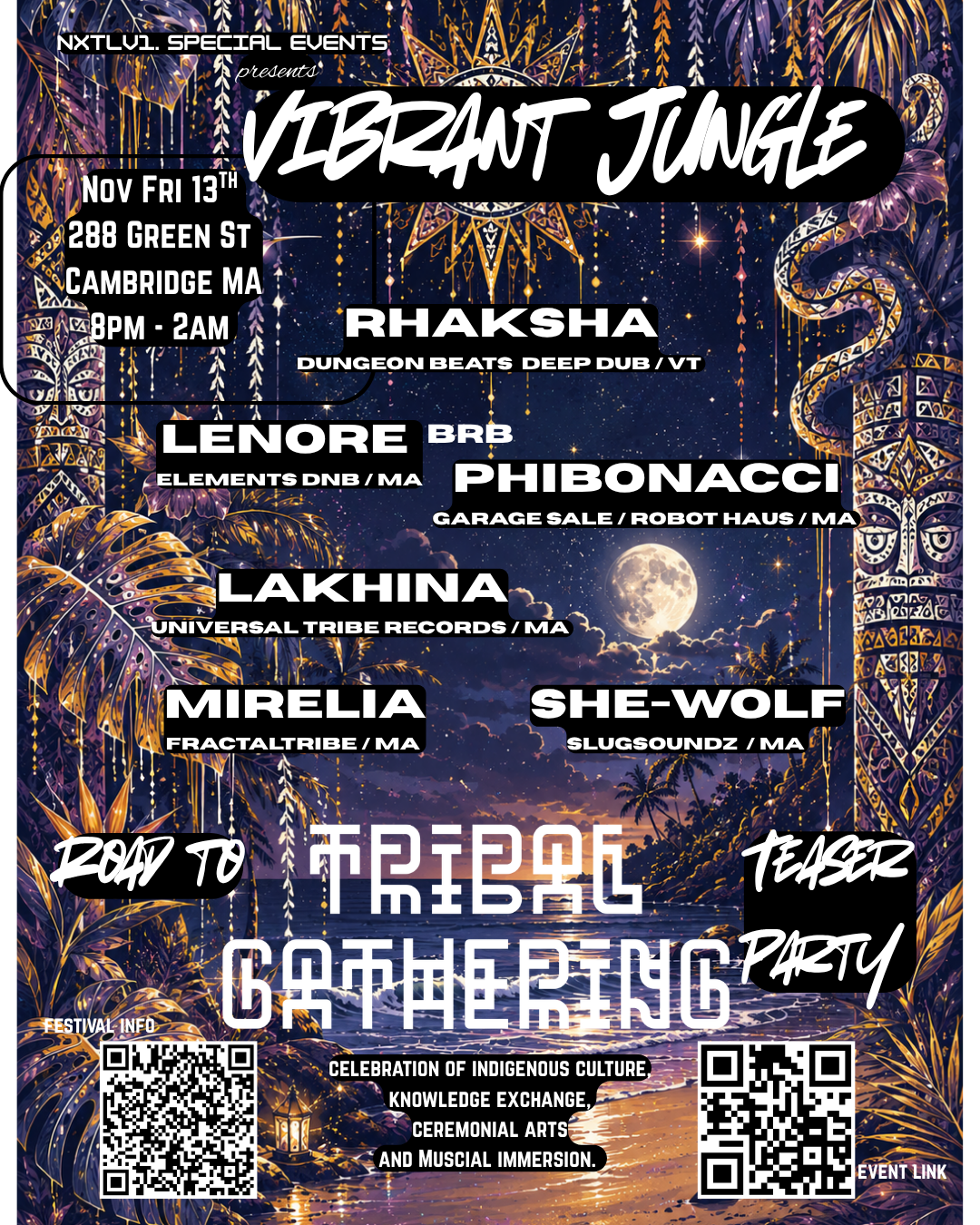 ~ Road To Tribal Gathering Teaser! ~ Vibrant Jungle ~ Cambridge MA ~