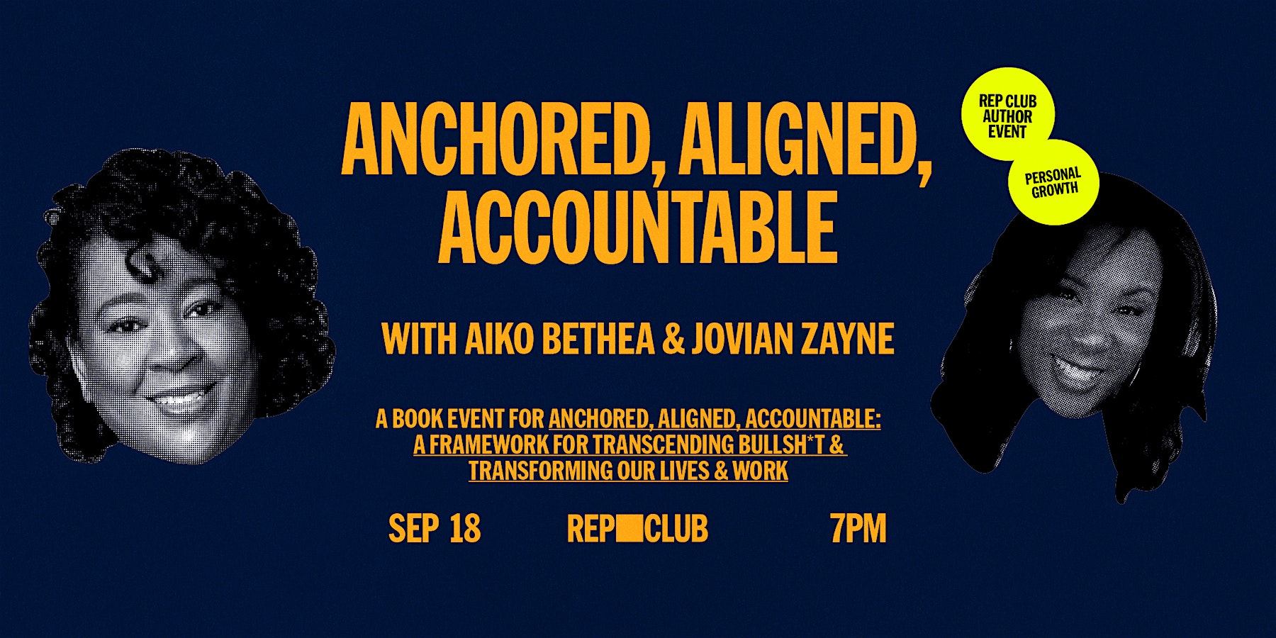 BOOK EVENT: Anchored, Aligned, Accountable w/ Aiko Bethea & Jovian Zayne