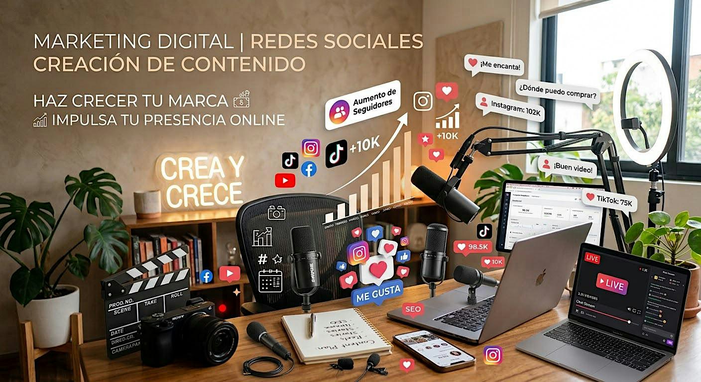 MARKETING DIGITAL, CREACIÓN DE CONTENIDO Y REDES SOCIALES